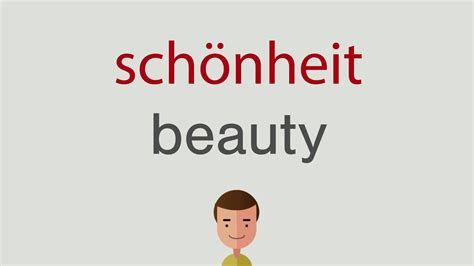 schönheit englisch|German